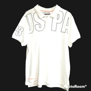 U.S.Polo Assn Cotton Short sleeves Collar Shirt.  L